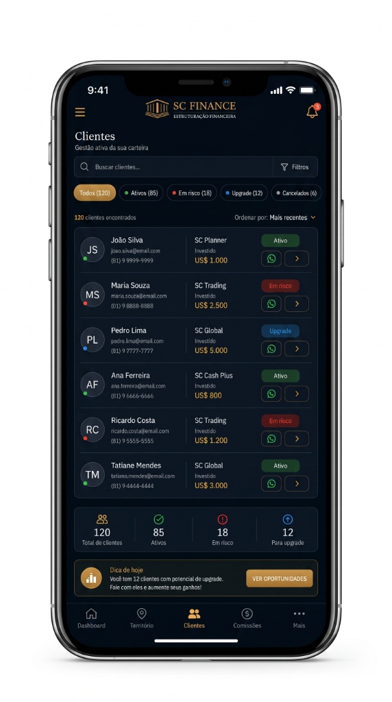 SC Broker Professional App — Clientes