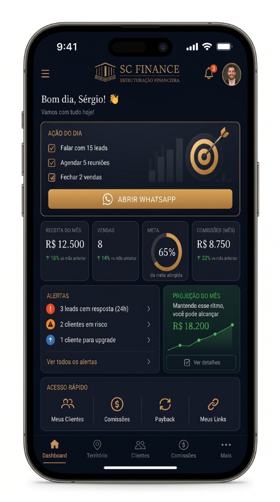 SC Broker Professional App — Dashboard