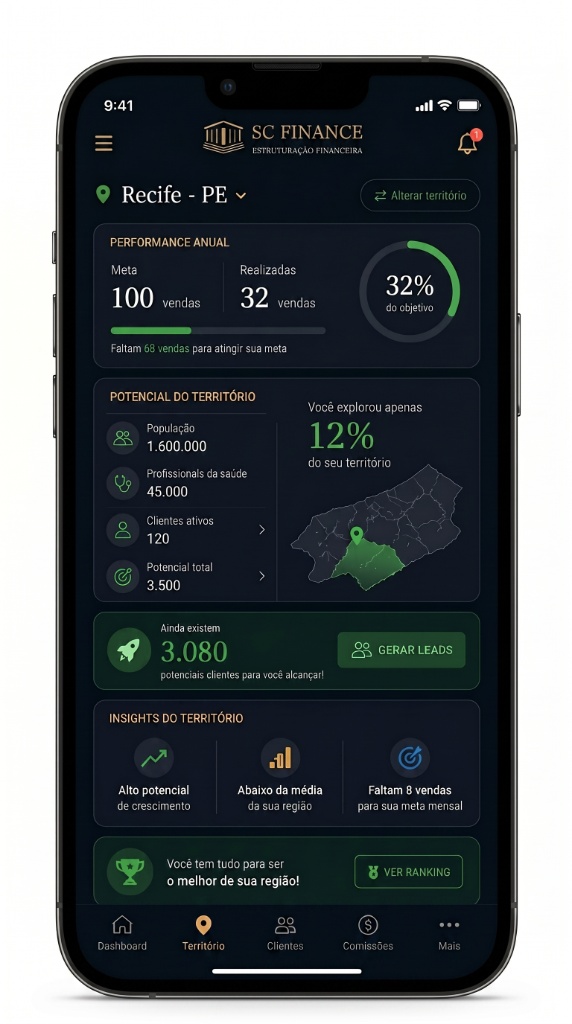 SC Broker Professional App — Território